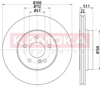Гальмівний диск KAMOKA 103218