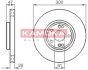 Диск торм. Renault Laguna II 01->,Laguna II Grandtour 02-> перед. вент. KAMOKA 1032410 (фото 1)