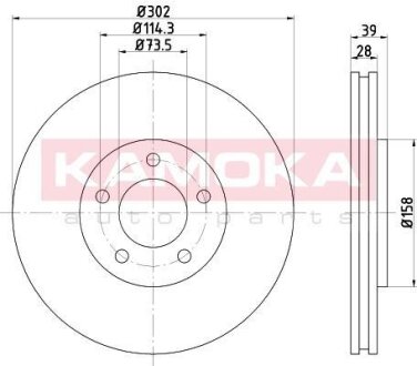Гальмiвнi диски KAMOKA 103269