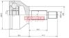 ШРКШ ЗОВН. FORD MONDEO III 1.8 16V/2.0 16V 00-, 1.8Sci 03-, FOCUS 1.8TDCi 01- KAMOKA 6040 (фото 1)