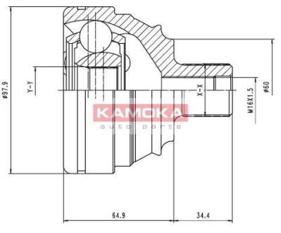 ШРУС VW Transporter IV 90\'-03\' наружн. 38/33/60мм KAMOKA 6426