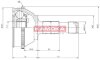 ШРУС Citroen Jumper 94\&#039;-02\&#039;,Fiat Ducato 94\&#039;-02\&#039;,Peugeot Boxer 94\&#039;-02\&#039; наружн. 35/45/70мм /54 ABS KAMOKA 6508 (фото 1)