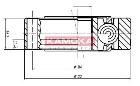 К-т шарнiрний привiдного валу 30 зубiв KAMOKA 8047