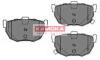 Гальмiвнi колодки дисковi HYUNDAI COUPE 96-/KIA CERATO 04- KAMOKA JQ1011276 (фото 1)