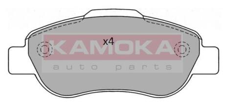 Комплект гальмівних накладок, дискове гальмо KAMOKA JQ101152