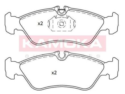 Колодка тормозная зад. MB Sprinter 95-06,VW LT II 28-35 96-06,LT II 28-46 96-06 KAMOKA JQ101164