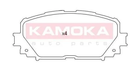 Колодка тормозная Toyota Yaris 06-> перед. KAMOKA JQ101173