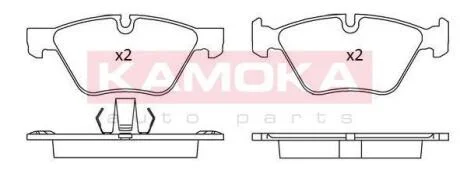 Колодка тормозная BMW 5 (F10/F11) 10\'-> перед. KAMOKA JQ101175
