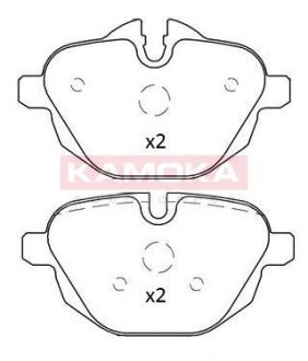 Колодка тормозная BMW 5 (F10/F11) 10->, X3 11->, задн. KAMOKA JQ101176