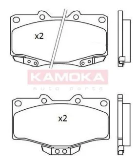 Колодка тормозная Toyota Hilux II 88\'-05\',Land Cruiser 84\'-07\',4 Runner 89\'-96\' перед. KAMOKA JQ101184