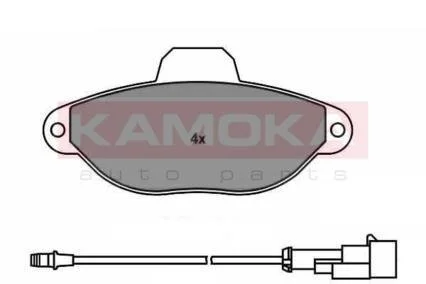 Колодка тормозная Fiat Panda 03->,Punto (176) 93-99,Punto (188) 99-> перед. KAMOKA JQ1011850