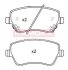 Колодка тормозная перед. NISSAN MICRA (K13) 10-&gt; KAMOKA JQ101188 (фото 1)