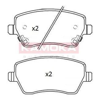 Колодка тормозная перед. NISSAN MICRA (K13) 10-> KAMOKA JQ101188