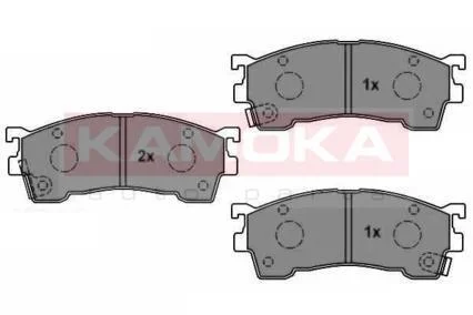 Колодка тормозная перед. MAZDA 323 BJ 98-04, 626 GE/GF 91-02, Premacy 99-, FORD PROBE KAMOKA JQ1011900