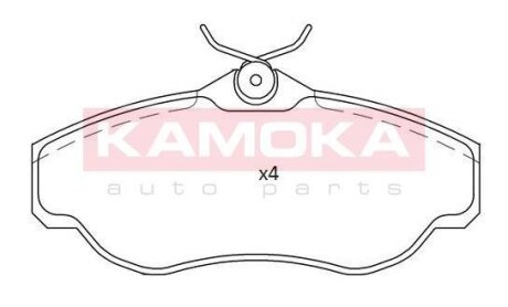 Колодка тормозная перед. LAND ROVER DISCOVERY III 04\\'-09\\',RANGE ROVER III 02\\'-12\\' KAMOKA JQ101190