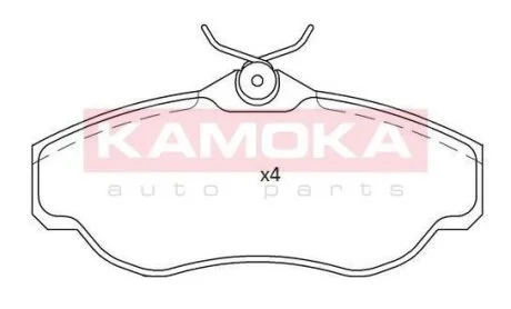 Колодка тормозная перед. LAND ROVER DISCOVERY III 04\\'-09\\',RANGE ROVER III 02\\'-12\\' KAMOKA JQ101190