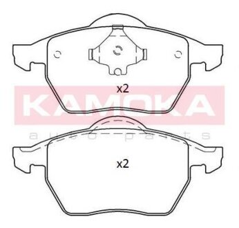 Колодка тормозная перед. AUDI A3 96-06,SEAT LEON 99-06,TOLEDO II 99-06,SKODA OCTAVIA 96-10,VW GOLF III/IV 91->,PASSAT 91-> KAMOKA JQ101193