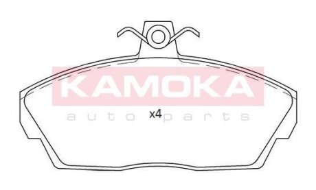Колодка тормозная перед. LAND ROVER FREELANDER 00\'-06\' KAMOKA JQ101194