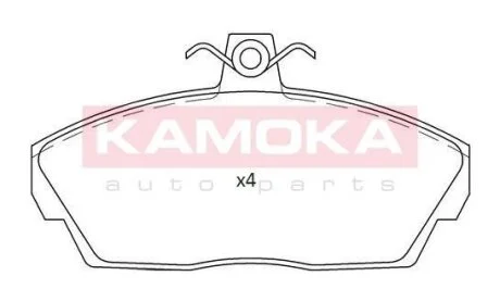 Колодка тормозная перед. LAND ROVER FREELANDER 00\'-06\' KAMOKA JQ101194