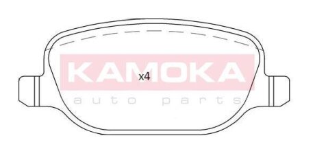 Колодка тормозная зад. ALFA ROMEO 159 05-11,BRERA 06->,LANCIA THESIS 02-09 KAMOKA JQ101203