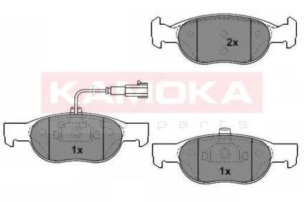 Колодка тормозная Fiat Bravo95-01,Bravo 95-01,Marea 98- перед. KAMOKA JQ1012080