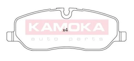 Колодка тормозная перед. LAND ROVER DISCOVERY III/IV 04\'->,RANGE ROVER III 02\'-12\' KAMOKA JQ101209
