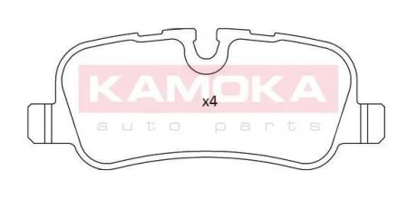 Комплект гальмівних накладок, дискове гальмо KAMOKA JQ101211