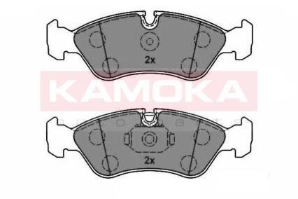Колодка тормозная передняя DAEWOO OPEL/ESPERO 91-99/LANOS 1,6 16V 97-/NEXIA 1,5 16V 95-97/OPEL ASTRA 92-98/VECTRA 88-03/OMEGA (88-95) 14"диск. кор. уп KAMOKA JQ1012134