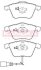 Колодка тормозная перед. SEAT LEON 05\\'->,VW GOLF VI 08\\'->,SCIROCCO 08\\'-> KAMOKA JQ101218 (фото 1)