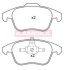 Колодка тормозная перед. CITROEN C4 II 09\\'->,C4 PICASSO/GRAND PICASSO 07\\'->,DS4 12\\'->,DS5 11\\'->, PEUGEOT 3008 11\\'->,5008 09\\'-> KAMOKA JQ101219 (фото 1)