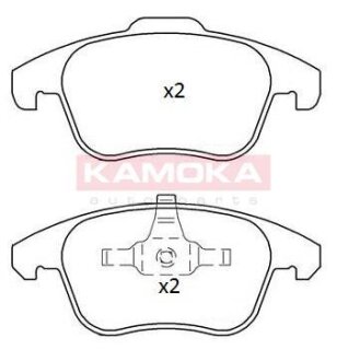 Колодка тормозная перед. CITROEN C4 II 09\\'->,C4 PICASSO/GRAND PICASSO 07\\'->,DS4 12\\'->,DS5 11\\'->, PEUGEOT 3008 11\\'->,5008 09\\'-> KAMOKA JQ101219
