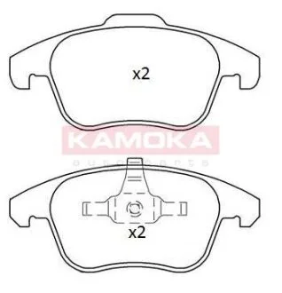 Колодка тормозная перед. CITROEN C4 II 09\\'->,C4 PICASSO/GRAND PICASSO 07\\'->,DS4 12\\'->,DS5 11\\'->, PEUGEOT 3008 11\\'->,5008 09\\'-> KAMOKA JQ101219