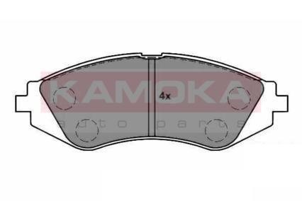 Колодка тормозная передняя Daewoo Lanos 1.6 16V 14, Nexia, Nubira, Chevrolet Lacetti, Tacuma (без дат. изн.) диск. кор. уп. (к-т 4 шт.) KAMOKA JQ1012232