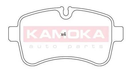 Комплект гальмівних накладок, дискове гальмо KAMOKA JQ101224