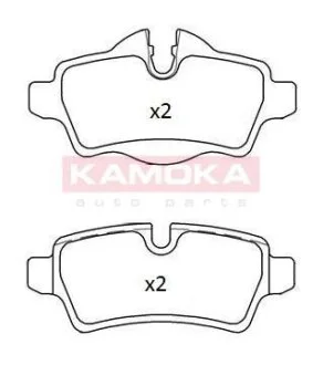 Колодка тормозная зад. MINI ONE 07->,COOPER 07-> KAMOKA JQ101227