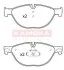 Колодка тормозная перед. BMW 5 GT 09\'->,5 10\'->,6 10\'->,7 08\'-> KAMOKA JQ101236 (фото 1)