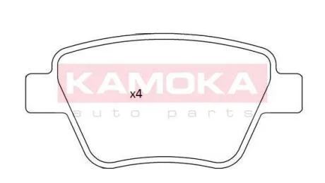Гальмiвнi колодки дисковi AUDI A1 10-/A3 07-/SEAT ALTEA 04-/LEON 05-/SKODA OCTAVIA 04- KAMOKA JQ101237