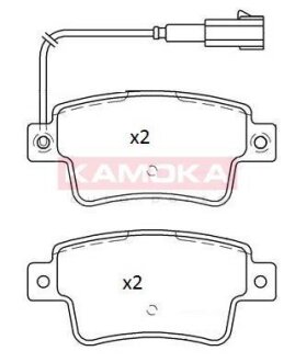 Колодка тормозная зад. FIAT PUNTO 09-> KAMOKA JQ101241