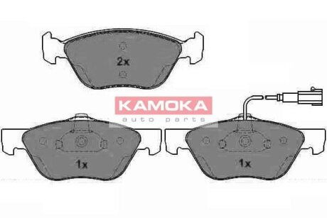 Комплект гальмівних накладок, дискове гальмо KAMOKA JQ1012598