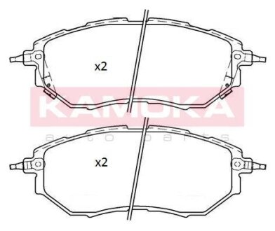 Колодка тормозная перед. SUBARU LEGACY IV 03->,TRIBECA 05-> KAMOKA JQ101259