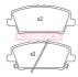 Гальмiвнi колодки дисковi HONDA CIVIC 06-12 KAMOKA JQ101260 (фото 1)