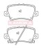 Колодка тормозная зад. HONDA CIVIC 06-12 KAMOKA JQ101261 (фото 1)
