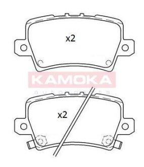 Колодка тормозная зад. HONDA CIVIC 06-12 KAMOKA JQ101261