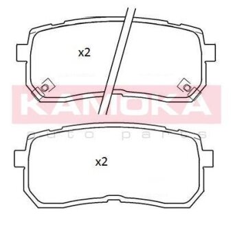Колодка тормозная зад. HYUINDAI H1 08->,KIA CARIVAL III 06-> KAMOKA JQ101264