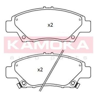 Колодка тормозная перед. HONDA JAZZ III 08\\'-> KAMOKA JQ101267