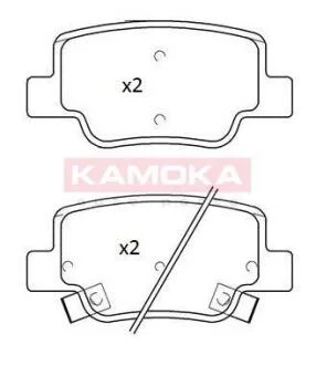 Комплект гальмівних накладок, дискове гальмо KAMOKA JQ101269
