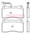 Гальмiвнi колодки дисковi ALFA ROMEO 159 06-11/166 03-07 KAMOKA JQ101279 (фото 1)