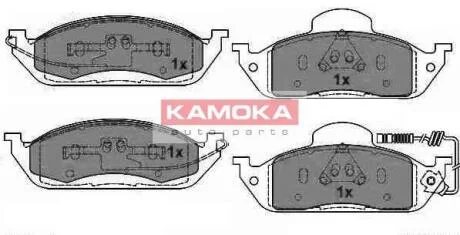 Колодки тормозные (передние) MB ML-class (W163) 98-05 (с датчиком) KAMOKA JQ1012800