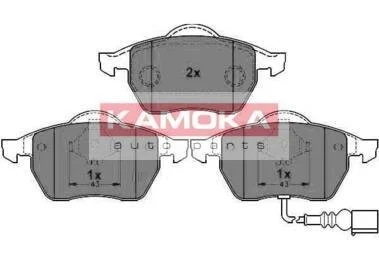 Колодка тормозная Audi A3 96\'->,Skoda Octavia 97\'->,VW Golf IV 98->,Passat 96\'-> перед.* KAMOKA JQ1012926