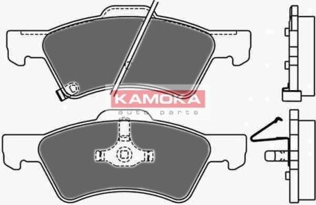 Колодка тормозная Chrysler Voyager 00->,Jeep Cherokee 01-> перед. KAMOKA JQ1013020